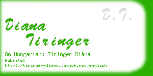 diana tiringer business card